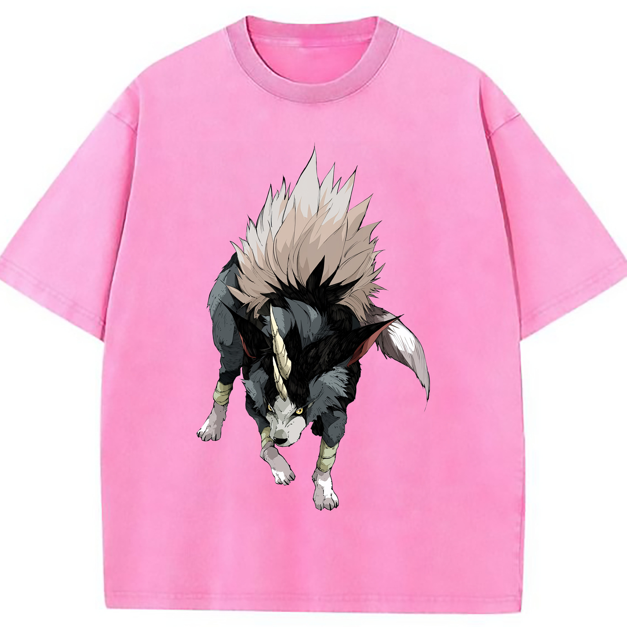 （画像用） 転スラ Regarding Reincarnated to Slime 綿100% ヴィンテージ風 半袖Tシャツ（フロントプリント）